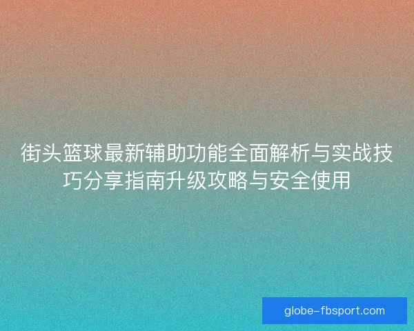 街头篮球最新辅助功能全面解析与实战技巧分享指南升级攻略与安全使用
